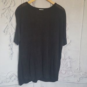 Pure Jill Linen Blend Short Sleeve Top